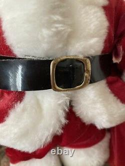 Steiff Santa Teddy Bear With Toy Sack Jointed Mohair 14 US 0155/38 EarTag