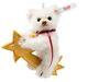 Steiff Shooting Star Teddy Bear Ornament Ean 007248 4 White/yellow Mohair