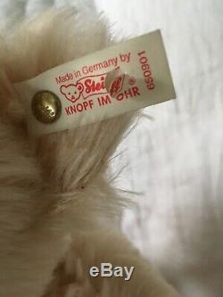 Steiff Teddy Bear 16 Inch Blond Mohair Mint Condition. Jointed. Growler