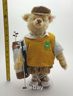 Steiff Teddy Bear Golfer Limited Edition EAN. 670671, Mohair