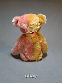 Steiff Teddy Bear Year 2000 Golden Brown Dusky Pink 32 Steiff Club Exclusive Mib