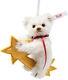 Steiff Teddy Bear on Shooting Star Holiday Ornament Mohair Ltd Ed ean 007248