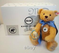 Steiff Teddy Bear with Little Felt Elephant, Mohair, 30cm Limited Edition 006166