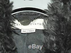 Stella McCartney Teddy Bear Curly Mohair FUR Coat Cocoon Grey Size 42 2 4 XS S