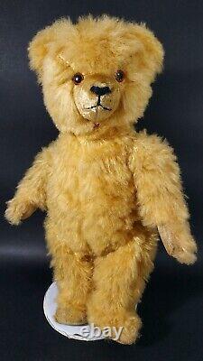 TEDDY BEAR. Vintage Mohair Wood Wool Stuffing Toy. Germany