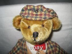 Teddy Roosevelt mohair Teddy Bear, Artisan made by Margaret Nett