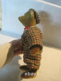 Teddy Roosevelt mohair Teddy Bear, Artisan made by Margaret Nett