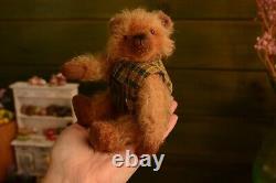 Teddy bear with a secret door OOAK