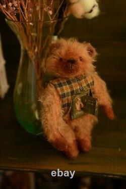 Teddy bear with a secret door OOAK