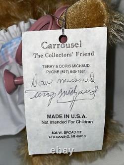 Terry & Doris Michaud Carrousel Mohair Spring Teddy Bear # 1/25 signed