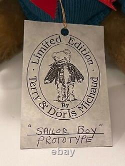Terry & Doris Michaud Sailor Boy Artist Teddy Bear Rare Prototype one of a kind