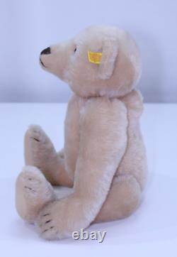 VTG Steiff 1908 Replica Blonde Mohair Teddy Bear #0157/42 Jointed Germany 16