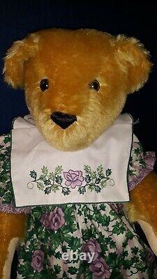 VTG. VERMONT TEDDY BEAR CO. 14 MOHAIR BEAR made for stores only NEW -L EDITION