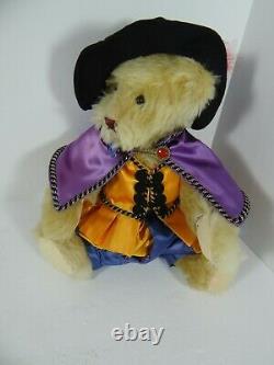 Vermont Teddy Bear 1993 Medieval Pair Jointed Boy Mohair Plush Signed Numbered