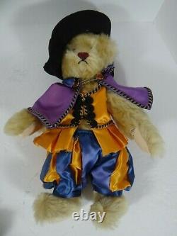 Vermont Teddy Bear 1993 Medieval Pair Jointed Boy Mohair Plush Signed Numbered