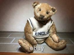 Very Rare Antique 1907 Steiff Teddy Bear 32cm Doll Light Cinnamon Mohair