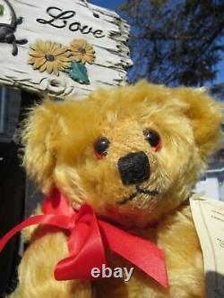 Vintage 12 Mohair Teddy Bear Deans Rag Book Neil Miller Le 3 Rare Tags Uk Cute
