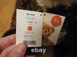 Vintage 15 Hermann original Teddy Bear Dan Dan Limited Mohair Panda #58/1000