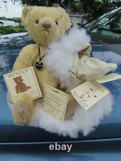 Vintage 16 Mohair Rare Teddy Bear Carrousel Michaud Ned Artist Signed Medallion