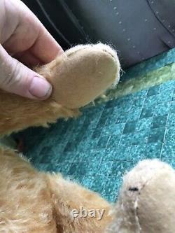 Vintage 16 Steiff Antique Teddy Bear Honey Blonde Mohair Growler Works