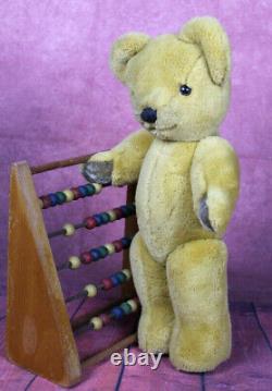 Vintage 1960's Merrythought Golden Mohair Teddy Bear Original Labels 15
