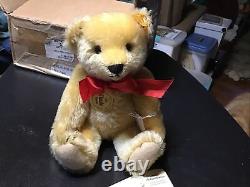 Vintage 1993 10 Blonde Mohair Steiff Teddy Bear 1909 Classic 000355