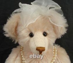 Vintage 1994 Just Wee Bears Emily Rose Dense Mohair Teddy Bear Lenore DeMent 16