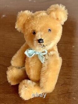 Vintage 5 Mohair Schuco Yes No Honey Brown Teddy Bear Tricky Jointed Excellent