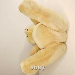 Vintage 60s Blonde Mohair Teddy Bear Large 26 Jointed Excelsior Stuffed England