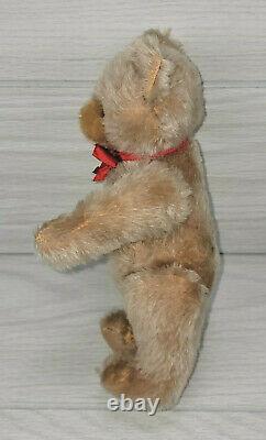 Vintage 9 Steiff Teddy Bear Mohair German Plush Stuffed Animal Toy Doll Button