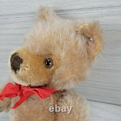 Vintage 9 Steiff Teddy Bear Mohair German Plush Stuffed Animal Toy Doll Button
