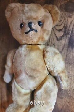 Vintage/Antique Brown/Gold Mohair Teddy Bear 11 Fully Jointed