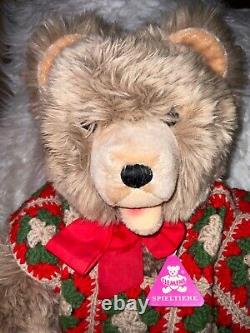 Vintage Clemens Spieltiere Mohair Teddy Bear Tag Sweater 21 West Germany A12