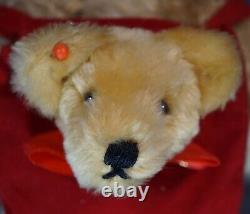 Vintage G. H. French Toys Made in England Mohair Teddy Bear Mama Baby Cub Backpack