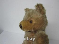 Vintage German Steiff Blonde Mohair Teddy Bear 14 1/2