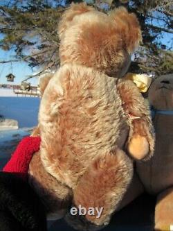 Vintage German Teddy Bear Clemens Growler Open Mouth 16 Mohair Adorable Zotty