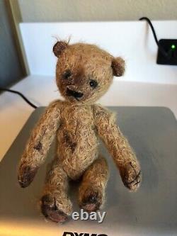 Vintage Hand made by Atelier Lavender Mohair Jointed Teddy Bear 6