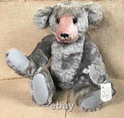 Vintage Handmade Sandy O'Neill Mohair Glass Eyes Teddy Bear Stuffed Animal READ