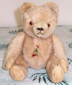 Vintage Hermann Mohair Teddy Bear Germany c1950's with Tag