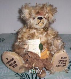 Vintage Hermann Teddy Bear In Memoriam Neustadt Germany Mohair Toy 2000-2001