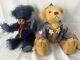 Vintage Knickerbocker Bear Libby & George Patriotic USA Mohair bears plush