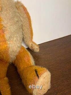 Vintage Large 26 Fully Jointed Straw Stuffed Mohair Teddy Bear