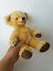 Vintage Merrythought 1950s Cheeky Teddy Bear Golden Mohair, Bell in Ear, 11inch