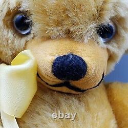 Vintage Merrythought Cheeky Teddy Bear Plush Bells in Ears Jointed Mohair 12