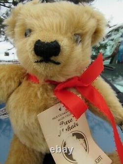 Vintage Merrythought England Mohair Growler Teddy Bear W Tags 12 Webbed Claws