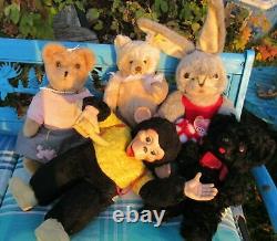 Vintage Mohair Teddy Bear 10 Cute Looks German Steiff Schuco Clemens Hermann