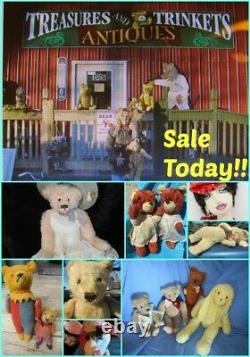 Vintage Mohair Teddy Bear Artist Tag Jenny Hooper Cranmore Bears England 10 Toy