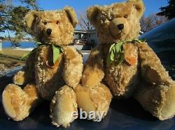 Vintage Mohair Teddy Bear Big 20 Growler Raby Rauenstein Tag Made Germany Rare