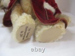 Vintage Mohair Teddy Bear Hermann Weihnachtsmann Christmas Beige 17