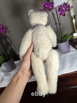 Vintage Mohair Teddy Bear Jointed 13 Excellent Shape RARE